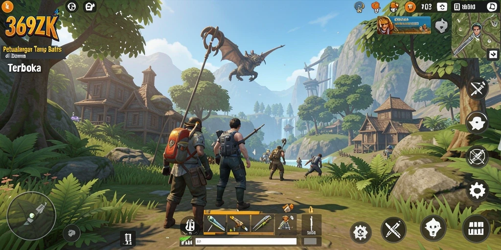 Gameplay 369ZK yang menarik dalam dunia terbuka.