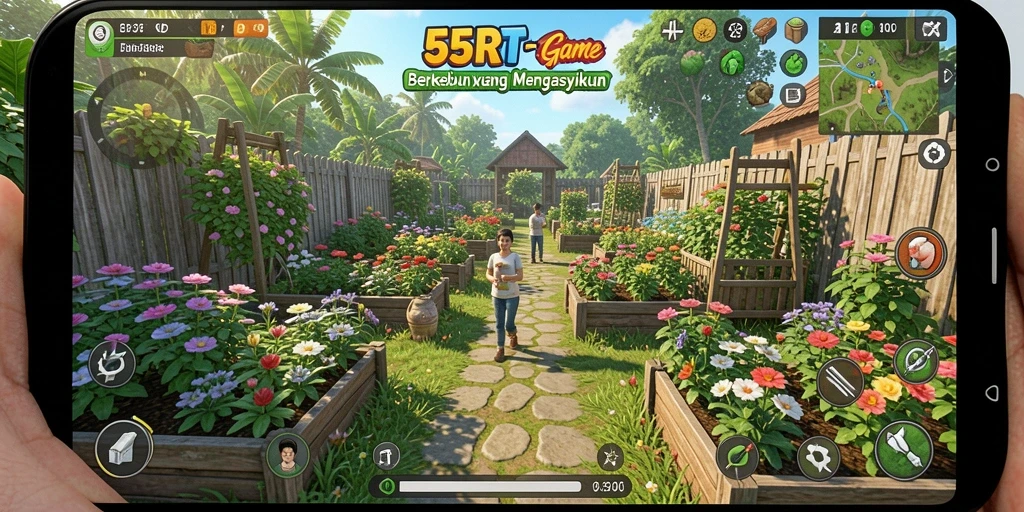 Tampilan utama gameplay 55RT yang mengasyikkan.