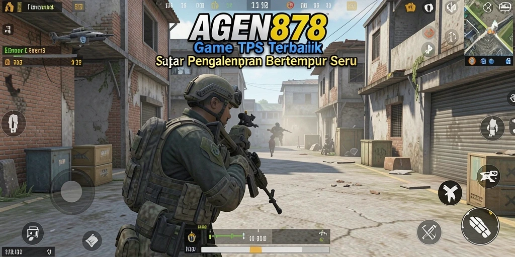 Screenshot AGEN878 menunjukkan aksi pertempuran yang intens dan mendebarkan.