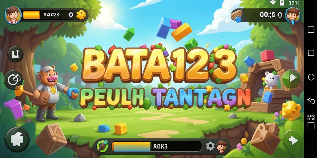 Tampilan gameplay <strong>BATA123</strong> yang penuh warna dan menantang.