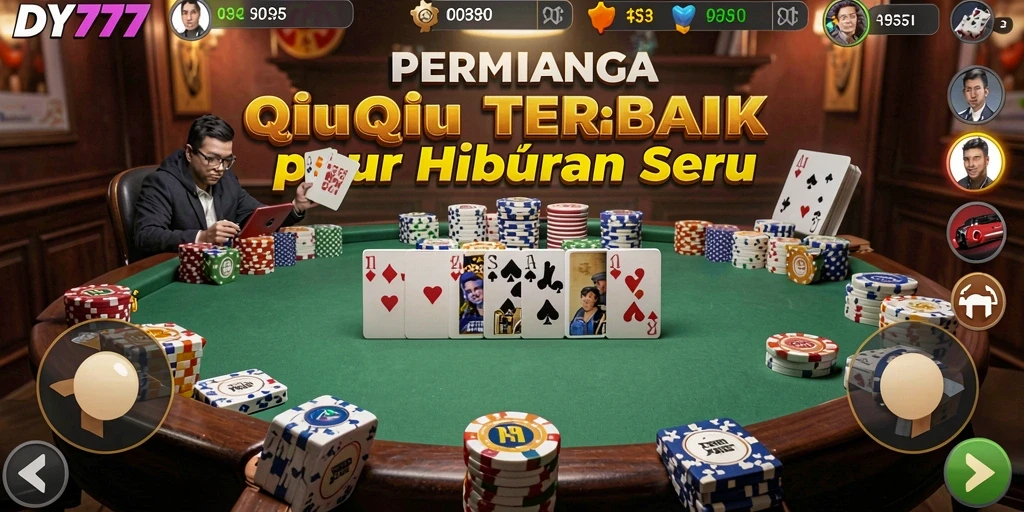 Tampilan gameplay seru di DY777 saat bermain QiuQiu.