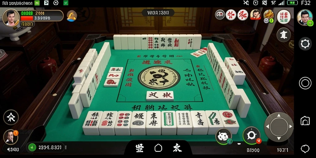 Tangkapan layar F32 menampilkan gameplay Mahjong yang seru dan menantang.