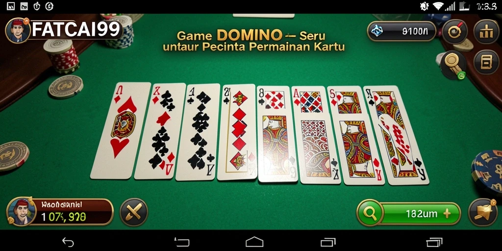 Tampilan gameplay Domino yang menarik dan interaktif.