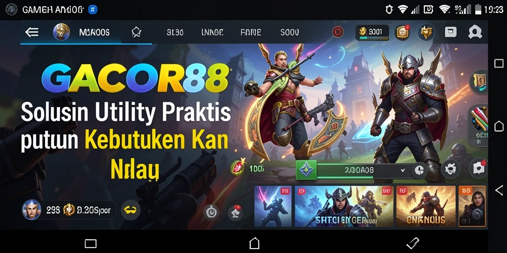 Tampilan utama GACOR88 yang modern dan fungsional.