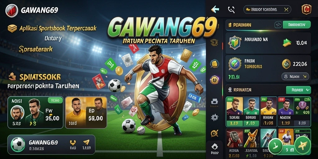 Tampilan utama <strong>GAWANG69</strong> menunjukkan berbagai pilihan taruhan yang menarik.