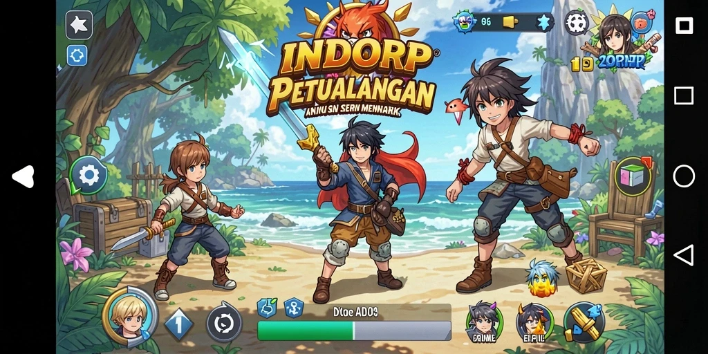 Tampilan gameplay INDORP yang menakjubkan dan penuh aksi.