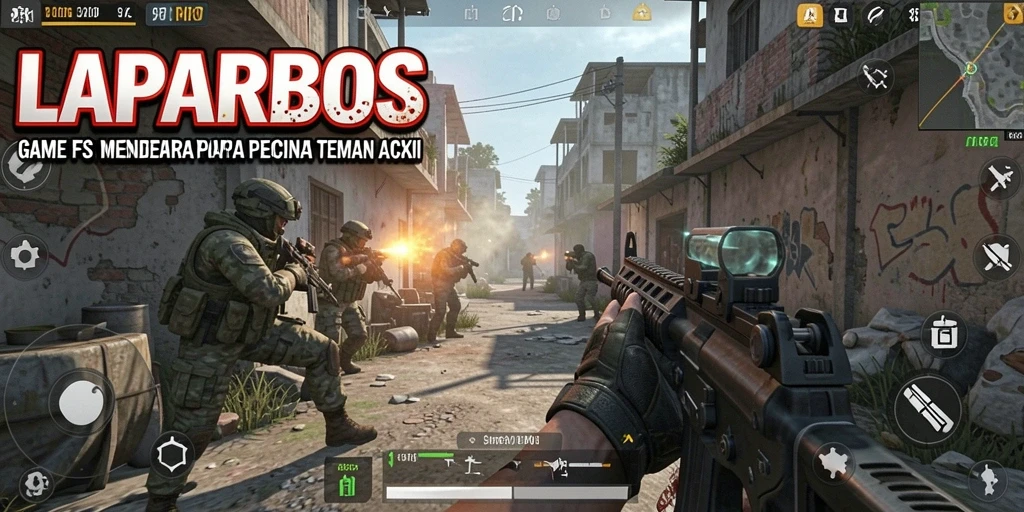 Tampilan seru dari aksi gameplay LAPARBOS yang dinamis.
