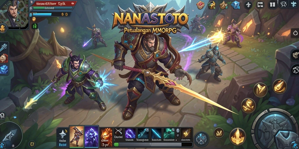 Tampilan gameplay yang menarik dari NANASTOTO dalam dunia MMORPG.