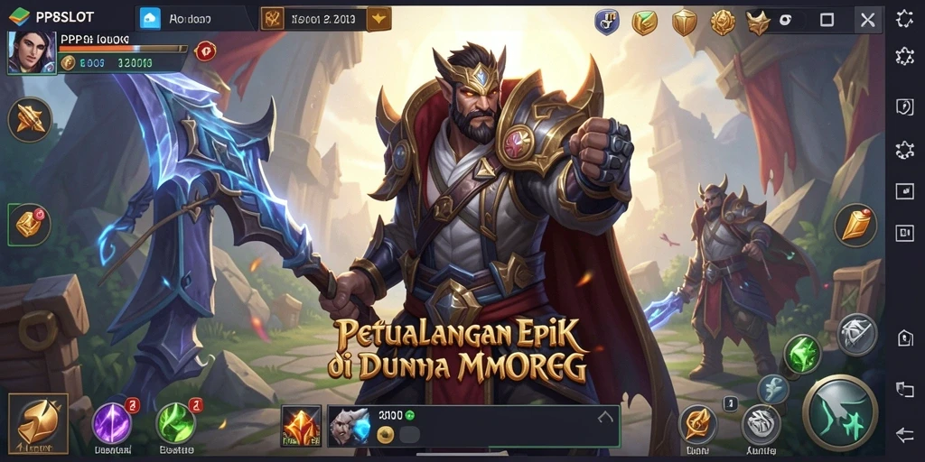 Tampilan menakjubkan dari gameplay PP8SLOT dalam aksi pertempuran.