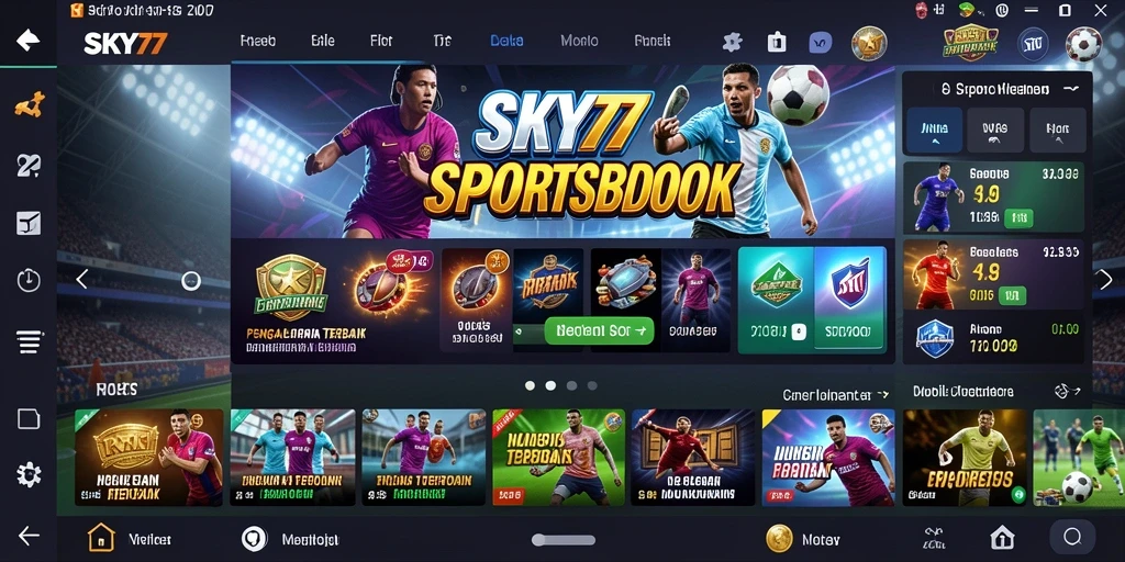 Tampilan gameplay SKY77 dalam taruhan olahraga yang menarik.