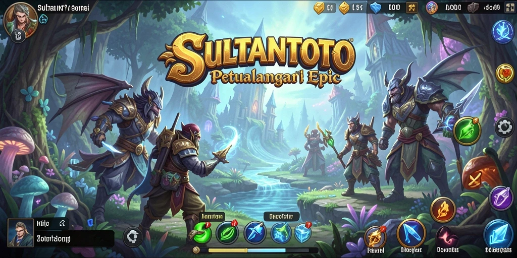 Tangkapan layar gameplay SULTANTOTO yang menampilkan pertempuran RPG yang mendebarkan.