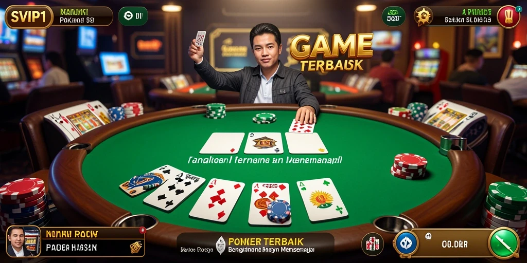 Tampilan gameplay menarik dalam aplikasi Poker SVIP1.